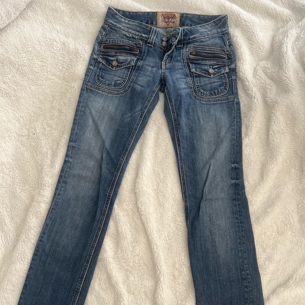 low rise vintage guess jeans